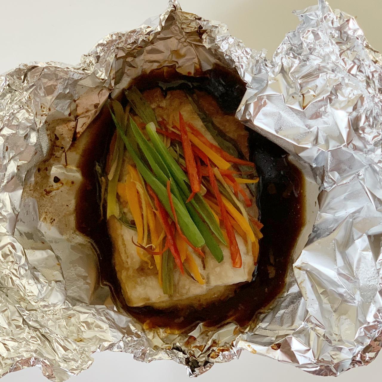 Thai Style Steamed Fish in Foil Kitchen Chronicles by Aditi